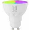 IMMAX NEO Smart žiarovka LED GU10 4,8 W RGB+CCT farebná a biela, stmievateľná, Zigbee