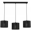 Luminex | Luster na lanku LOFT SHADE 3xE27/60W/230V čierna | LU5239