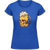 Akciové Dámske Tričko Soft-Style Gildan - Napenený pivný pohár - Royal Blue - XXL - Dámske