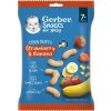 GERBER Snacks kukuričné chrumky jahoda a banán 28 g, 7+ 12575638
