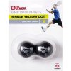Loptičky na squash Wilson Staff Premium, žltá bodka, 2ks