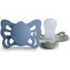 DVOJBALENIE ANATOMICKÝCH CUMLÍKOV FRIGG BUTTERFLY OCEAN VIEW/ SAGE, 0-6M, SILIKÓN