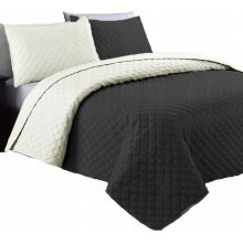 Syl-Mar přehoz na postel čierna šedej 90 x 200 cm
