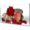 Skleneny obraz Ruže plátky mŕtva príroda 100x50 cm