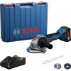 Bosch Akumulátorová uhlová brúska GWS 18V-8, 125 mm, kufor, 1x aku 4 Ah 06019N9021