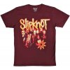 Slipknot Tričko The End So Far Group Photo Tribal S Nonogram Unisex Maroon Red L