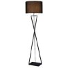 Abigali Sand Glass stojaca lampa 1x40 W čierna FSG-B-E27