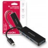AXAGON HUE-G1C, 4x USB 3.2 Gen 1 SLIM hub, kabel Type-C 14cm napevno HUE-G1C