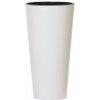 Květináč Prosperplast TUBUS SLIM bílý lesk 25 cm