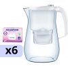 AQUAPHOR filtračná kanvica Onyx + 6 vložiek MAXFOR+ (Biela)