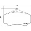 Sada brzdových platničiek kotúčovej brzdy BREMBO P 65 011
