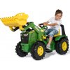 RollyX-Trac Prémiový pedálový traktor John Deere s tichými kolieskami 3-10 rokov do 50 kg Rolly Toys - zelený