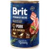 Brit Premium by Nature dog Pork with Trachea 6 x 400 g konzerva