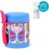 SKIP HOP Zoo Termoska na jedlo s lyžičko/vidličkou Motýlik 325 ml, 3+ + AQUAINT 500 ml VP-F141566