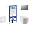 Geberit Duofix - Modul na závesné WC s tlačidlom Sigma01, matný chróm + Tece One - sprchovacia toaleta a doska, Rimless, SoftClose 111.355.00.5 NT3