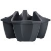 Květináč CROWN 48 cm - barva: antracit