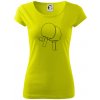 Rakety na stolný tenis jedným ťahom - Dámske tričko Pure - L ( Limetková )