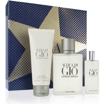 Armani Giorgio Acqua di Gio Pour Homme EDT 100 ml + EDT 15 ml + sprchový gél 75 ml darčeková sada