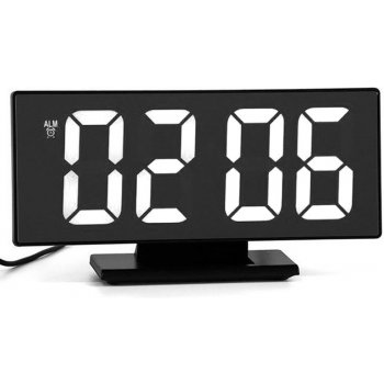 E-CLOCK DS326-3618L Elektronický LED budík, digitálne hodiny s LCD  displejom, dátumom a teplotou, biela od 18,39 € - Heureka.sk