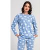 Vienetta Dámske pyžamo dlhé Obláčik: světle modrá XL