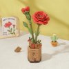 ROWOOD Drevené 3D puzzle Červené klinčeky 124 ks
