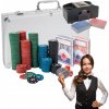 Pokerový set KLASIK | 300 žetónov, kufrík + MIEŠAČKA KARIET