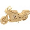 Woodcraft Drevené 3D puzzle motorka závodná