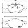 Sada brzdových platničiek kotúčovej brzdy BREMBO P 68 048X