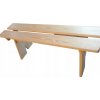 Lavička bez operadla, drevo, 150 x 30 cm