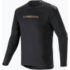Pánske cyklistické tričko Alpinestars A-Aria Polartec Switch s dlhým rukávom čierne