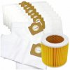Syntetické Vrecká do vysávača 10 ks Karcher WD3 SE4001 WD2 + Filter