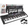 mamido Veľký Keyboard pre deti XXL čierny