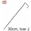 Oceľový klinec 30cm/4mm tvar J, (oceľová skoba) na geotextílie a zátrávňovacie dosky
