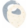 Little Dutch Podbradník bandana Forest Treasures & Denim Blue 2 ks