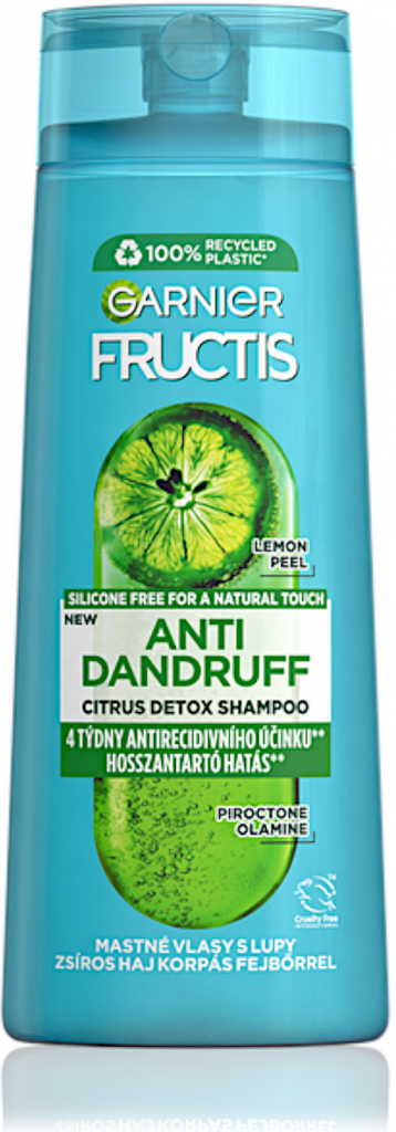 Garnier Čistiaci šampón pre mastné vlasy s lupinami Fructis Anti Dandruff C6879700 Citrus Detox 250 ml