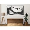Drevený obraz na stenu - Hory I - 70cm Dekor: ANTRACIT 0164, BIELA 0101, ČIERNA 0190, DUB Bronze tmavý 090, DUB Sonoma 3025, DUB Zlatý 003, ORECH 0729, SIVÁ 0112, Rozmery: 50cm