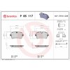 Sada brzdových platničiek kotúčovej brzdy BREMBO P 85 117