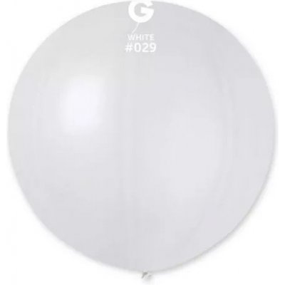 Gemar Balón metalický biely 80 cm