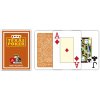 Modiano Texas Poker Size - 2 Jumbo Index - Profi plastové karty - hnedá