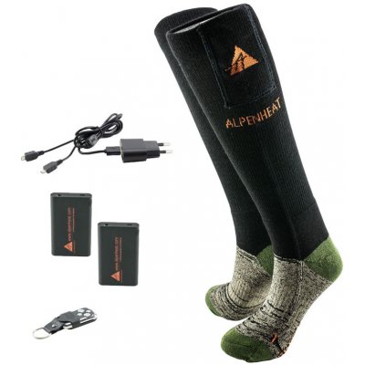 Alpenheat Vyhrievané ponožky Alpenheat FIRE-SOCKS vlna s diaľkovým ovládaním