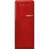 Smeg Chladnička s mraziacim boxom FAB28L, 244 l/26 l, ľavé otváranie, 153x60 cm, červená FAB28LRD6