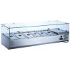 TECHNICA [Sada] 6xGN1/3 chladicí deska, 1400x395x435 mm + 6x GN 1/3 nádoba 150 mm z nerezové oceli s víkem