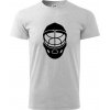Florbal maska - Klasické pánske tričko vyššej gramáže - XS ( Svetlosivý melír )