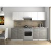 Nábytek PEGAS s.r.o. Kuchaňská linka Luigi 180/240 bílá/beton