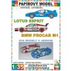 Papierový model - BMW Procar M1 a Lotus Esprit