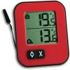 TFA Dostmann TFA 30.1043.05 - teplomer do chladničky, mrazničky alebo akvária (červený)