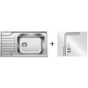 Blanco SET 05-B 24 DINAS XL 6 S COMPACT KARTÁČOVANÝ + MILA CHROM