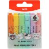 Zvýrazňovač M&G Mini So Many Cats Pastel - sada 6 kusov