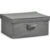 Zeller Zeller, Krabice s víkem, 35x41x20cm, šedá