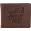 Sandal Embos kožená peňaženka Vlk hnědá